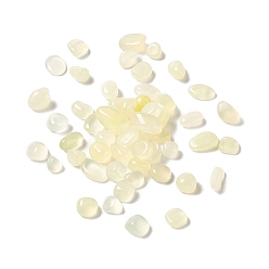 New Jade Natural New Jade Beads, Tumbled Stone, No Hole/Undrilled, Nuggets, 9~16x8~9.5x4.5~7.5mm, about 475pcs/500g