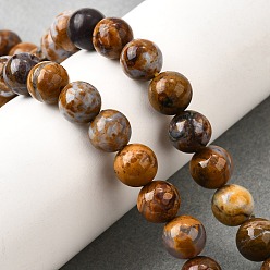 Африканский Опал Природные африканские опал бусины пряди, круглые, 8.5 мм, отверстие : 1 мм, около 45 шт / нитка, 14.92'' (37.9 см)