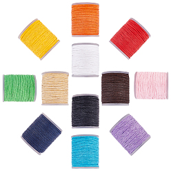 (52) Непрозрачная лаванда 12рулоны 12 цветная вощеная полиэфирная нить, разноцветные, 1.2 мм, 1 цвет / рулон