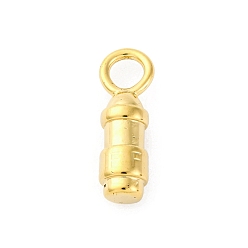 Bullet 304 подвески из нержавеющей стали, реальный 18 k позолоченный, пуля, 22x6.5 мм, отверстие : 4.5 мм