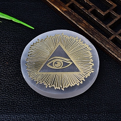 Треугольник Натуральный марокканский селенит чашка коврик скульптура дисплей украшения, для домашнего офисного стола, треугольные, 63x6 мм