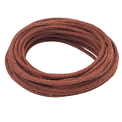 Сиена 5 шнур из матовой коровьей кожи своими руками, аксессуары для одежды, круглые, цвет охры, 2.5 мм, около 5.47 ярдов (5 м) / комплект