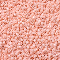 (DB0206) Opaque Salmon MIYUKI Delica Beads, Cylinder, Japanese Seed Beads, 11/0, (DB0206) Opaque Salmon, 1.3x1.6mm, Hole: 0.8mm, about 2000pcs/bottle, 10g/bottle