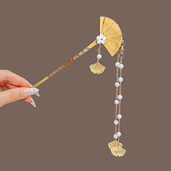 Fan Alloy Hair Sticks, Hair Accessories for Women & Girls, Fan, 180mm