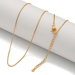 Настоящее золото 18K Ожерелья-цепочки из латуни для женщин, реальный 18 k позолоченный, 17.52~17.72 дюйм (44.5~45 см)