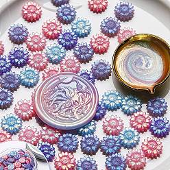 Coloré Sceller les particules de cire, pour cachet de cachet rétro, tournesol, colorées, 70x32mm