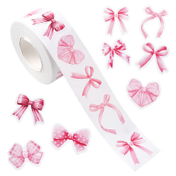 Bowknot Рулонные наклейки, самоклеящиеся бумажные наклейки, для партии, декоративные подарки, бантом, 21~32.5x26~31 мм