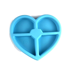 Сердце Силиконовые формы для подставки под пищевые продукты, формы для литья смолы, сердце, 157x137x22 мм