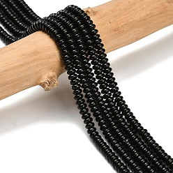 Ice Obsidian Натуральные ледяные обсидиановые бусинки, рондель, 4x1.5 мм, отверстие : 0.7 мм, около 155 шт / нитка, 14.96'' (38 см)