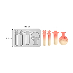 Bottle DIY Silicone Quicksand Mold, Resin Casting Molds, Bottle, 135x90x13mm