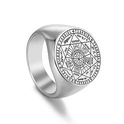 Нержавеющая Сталь Цвет 304 палец кольца из нержавеющей стали, плоско-круглые, цвет нержавеющей стали, размер США 9 (18.9 мм)