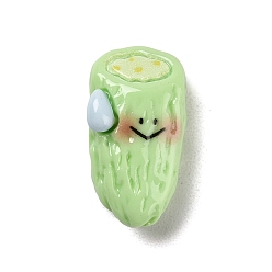 Vegetables Непрозрачные кабошоны из смолы, Мультяшный овощной персонаж, Горький лимон, 22x12x9 мм