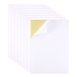 Белый 4 самоклеящаяся бумага для лазерной / струйной печати, с клейкой спинкой, матовые, белые, 29.75x21x0.01 см, 50sheets / мешок