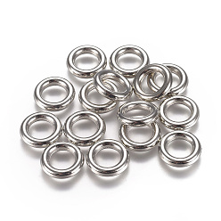 Платина Пластиковые соединительные кольца ccb, платина, 12x2.5 мм, Внутренний диаметр: 7 мм