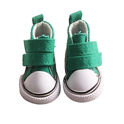 Морско-зеленый Повседневная парусиновая обувь куклы из искусственной кожи, аксессуары для кукол bjd, цвета морской волны, 50x30x25 мм