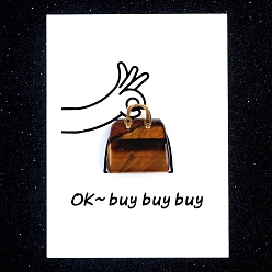 Тигровый глаз Украшения для сумок из натурального тигрового глаза, с бумажными карточками и золотой сумкой, фигурка для украшения дома, энергетический камень рейки для исцеления, 28x25 мм