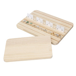 Папайя Оранжевый 6-прямоугольные подставки для ювелирных изделий с прорезями, держатель органайзера для украшений для сережек, кольцо хранения, papayawhip, 17x27x1.7 см