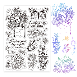 Бабочка Пластиковые штампы пвх, для diy scrapbooking, фотоальбом декоративный, изготовление карт, штампы, бабочки, 16x11x0.3 см