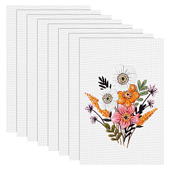 Белый 14ct вышивка крестом холст хлопчатобумажная ткань для вышивки, ткань аида, принадлежности для швейных принадлежностей ручной работы diy, прямоугольные, белые, 450x300x0.6 мм