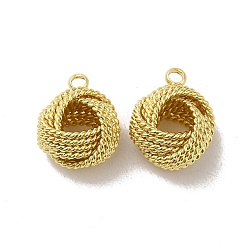 Настоящее золото 18K Стойки обшивки латунь кулон, долговечный, без свинца и без кадмия, узел, реальный 18 k позолоченный, 14.5x11.5x8 мм, отверстие : 1.8 мм