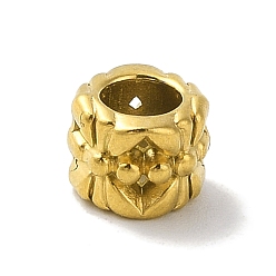 Золотой 304 из нержавеющей стали бусы, колонка, золотые, 5.5x7 мм, отверстие : 4 мм