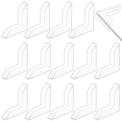 (7BDF) Прозрачный морозный бирюзовый PP & PE Г-образный треугольный защитный уголок, охранники покрывают подушку, для керамики, стекло, транспортная защита металлического листа, призрачный белый, 44x44x10 мм