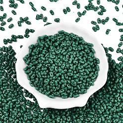 Морско-зеленый Непрозрачные акриловые бусины, арахис, цвета морской волны, 6.5x4x3 мм, отверстие : 1.5 мм, Около 9998 шт / 500 г