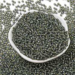 (29B) Silver Lined Gray Тохо 8/0 круглые бусины, японский бисер, (29 b) серебристый серый, 3 мм, отверстие : 1 мм, Около 222 шт / 10 г