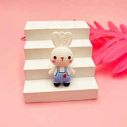 Светлый Стально-синий Пластиковые подвески из пвх, кролика прелести, светло-стальной синий, 55x30 мм