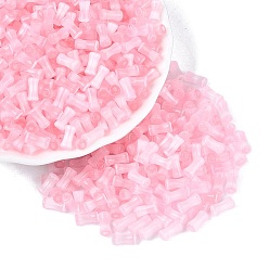 Ярко-Розовый Стеклянные бусины в стиле верстака класса А FGB, бамбук совместное, имитация шарики глаза кота, ярко-розовый, 7.5x3.5~4 мм, отверстие : 1.2~1.5 мм, Около 3000 шт / фунт