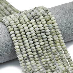 Лабрадорита Природные лабрадорита бисер нитей, матовые, рондель, 6x4 мм, отверстие : 1 мм, около 93~96 шт / нитка, 14.57~14.76 дюйм (37~37.5 см)