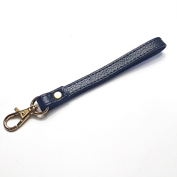 Black Leather Bag Strap, with Swivel Clasps, for Bag Replacement Accessories, Black, 15x1.25cm