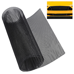 Черный Автомобильная сетка из алюминиевого сплава, чёрные, 1200x400x1.5 мм