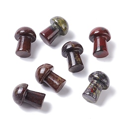 Кровь драконов Природный камень яшма гуаша из крови дракона, инструмент для массажа со скребком гуа ша, для спа расслабляющий медитационный массаж, неокрашенными, грибовидный, 20~21x14.5~16 мм