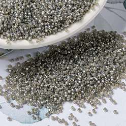 (RR2356) Silverlined Light Taupe Opal MIYUKI Round Rocailles Beads, Japanese Seed Beads, (RR2356) Silverlined Light Taupe Opal, 15/0, 1.5mm, Hole: 0.7mm, about 27777pcs/50g