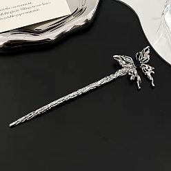 Бабочка Палочки для волос из сплава в китайском стиле, аксессуары для волос для женщин и девочек, бабочка, 150 мм