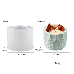 Белый Силиконовые формы для хранения своими руками, колонка, белые, 111x111x82 мм