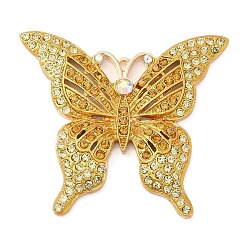 Подсолнух Подвески из цинкового сплава, со стразами, бабочка, подсолнечник, 45x49x4.5 мм, отверстие : 1.6 мм