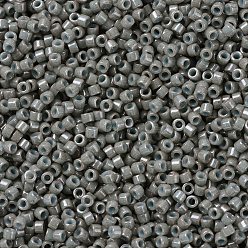 (DB0652) Dyed Opaque Gray MIYUKI Delica Beads, Cylinder, Japanese Seed Beads, 11/0, (DB0652) Dyed Opaque Gray, 1.3x1.6mm, Hole: 0.8mm, about 10000pcs/bag, 50g/bag