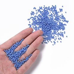 Cornflower Blue Glass Seed Beads, Opaque Colours Seed, Small Craft Beads for DIY Jewelry Making, Round, Cornflower Blue, 2mm, Hole:1mm, about 30000pcs/pound