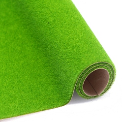 Зеленый лайм Имитационная модель травы, искусственный флокированный микроландшафтный садовый декор, для декора песочного стола, зеленый лайм, 210x297 мм, 5 шт / комплект