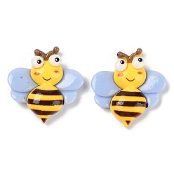 Bees Кабошоны с декодированием из непрозрачной смолы на тему насекомых, Пчелы, 27.8x27x7.5 мм