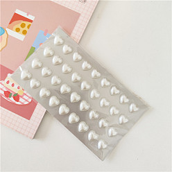 Прозрачный Самоклеящиеся наклейки из акриловых стразов, Водонепроницаемые блестящие наклейки с гранеными сердечками и кристаллами для декоративных подарков на вечеринке, детская художественная поделка, прозрачные, Сердце: 12 mm, о 36 шт / лист