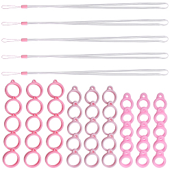 (52) Непрозрачная лаванда 5шт. резиновые ремешки, с пластиковой фурнитурой и силиконовой подвеской в стиле 3, разноцветные