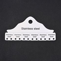 Белый Бумажные открытки для ювелирных изделий, треугольные, белые, 4.9x9.85x0.05 см