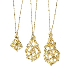 Golden 3Pcs 3 Styles 304 Stainless Steel Necklace Makings, Satellite Chains, Golden, 17.52~29.37 inch(44.5~74.6cm), 1pc/style