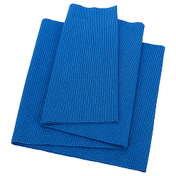 Темно-Синий Хлопчатобумажная ткань с резинкой из спандекса для манжет, отделка воротника выреза горловины пояса, темно-синий, 220x630x2.5 мм