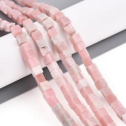 Розовый Опал Натуральный розовый опал бусы пряди, кубические, 4~4.5x4~4.5x4~4.5 мм, отверстие : 0.8~0.9 мм, около 85~88 шт / нитка, 14.76~15.35'' (37.5~39 см)