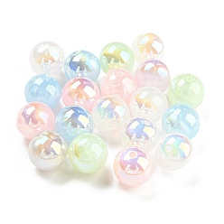 Gemischte Farbe Opake Legierung Perlen, Runde, Gemischte Farbe, 10 mm, Bohrung: 1.4 mm