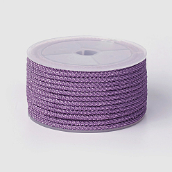 Средняя Орхидея Полиэстер плетеный шнур, средне орхидеи, 3 мм, около 12.02~13.12 ярдов (11~12 м) / рулон